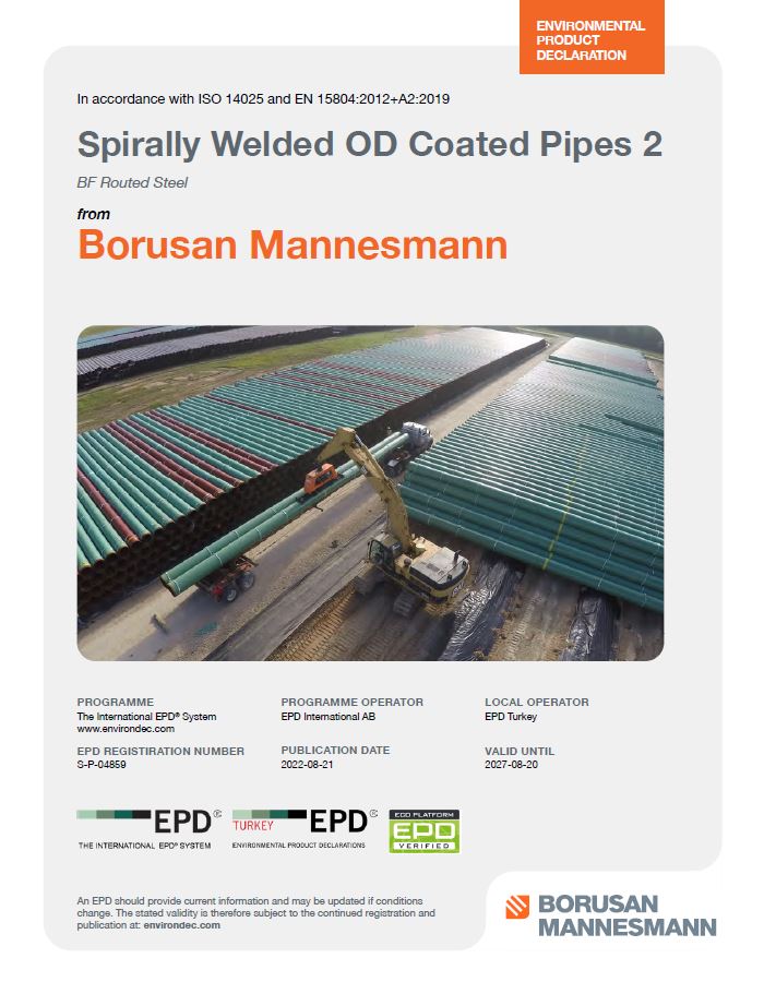 Spirally Welded OD Coated Pipes 2