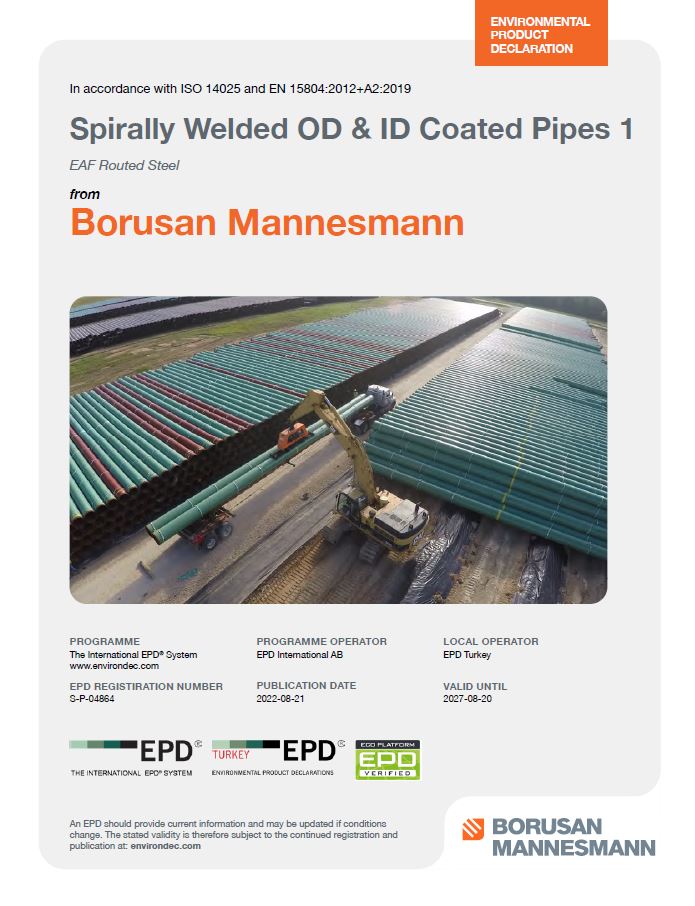 Spirally Welded OD & ID Coated Pipes 1