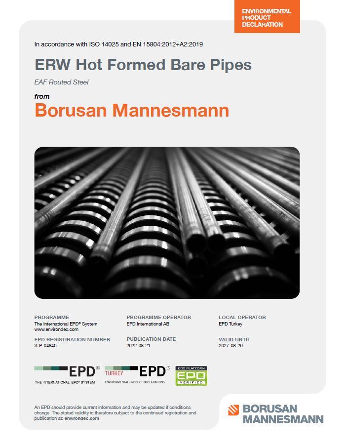 ERW Hot Formed Bare Pipes