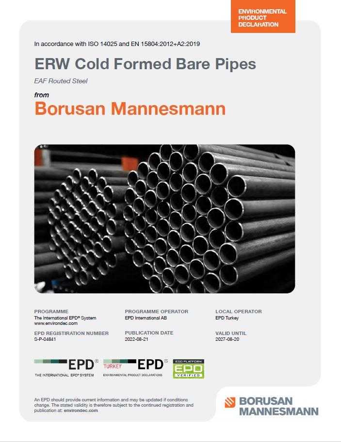 ERW Cold Formed Bare Pipes