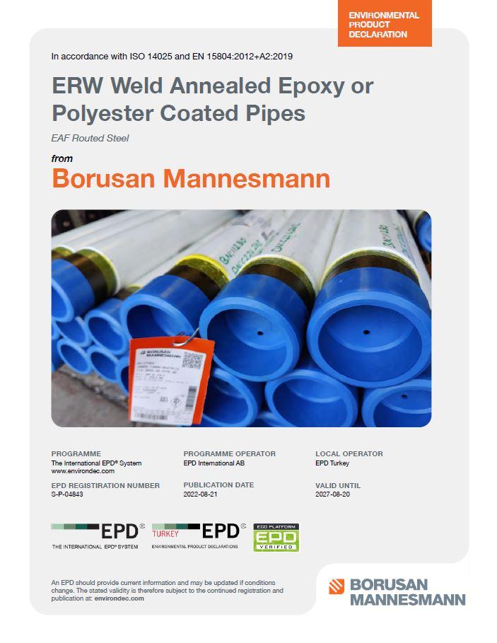 ERW Weld Annealed Epoxy or Polyester Coated Pipes