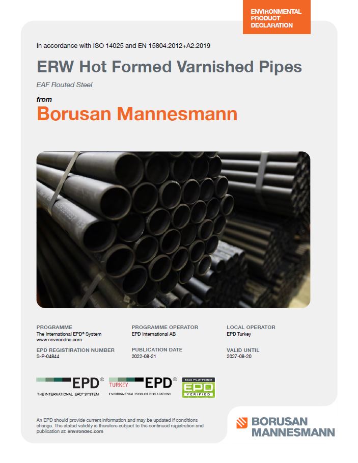 ERW Hot Formed Varnished Pipes
