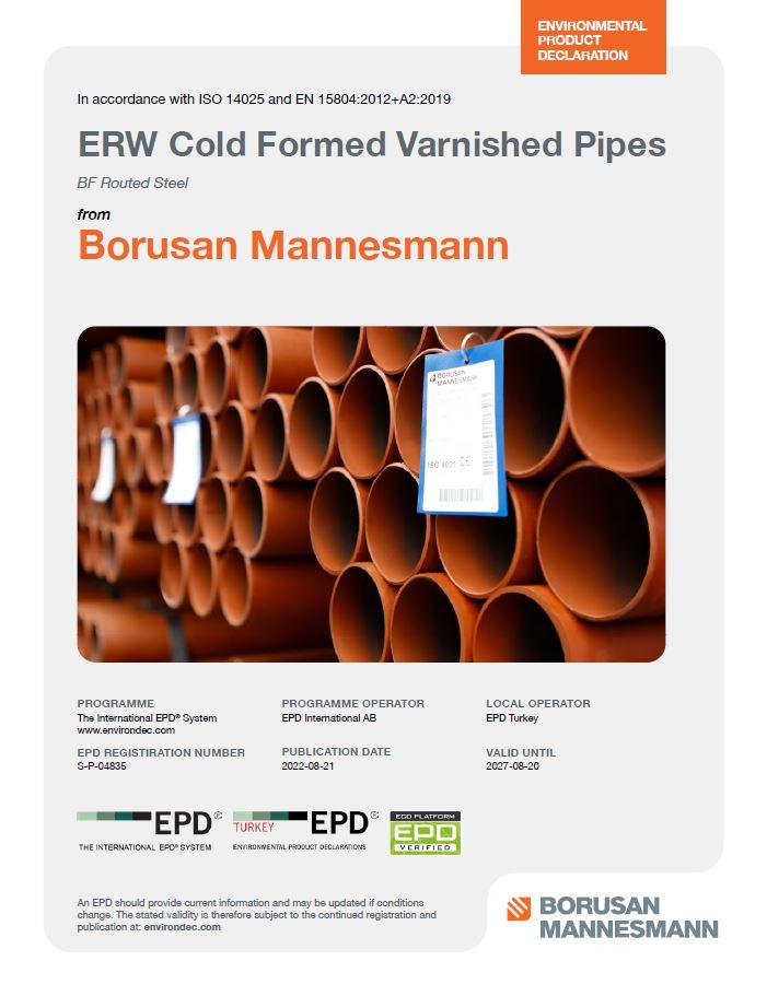 ERW Cold Formed Varnished Pipes