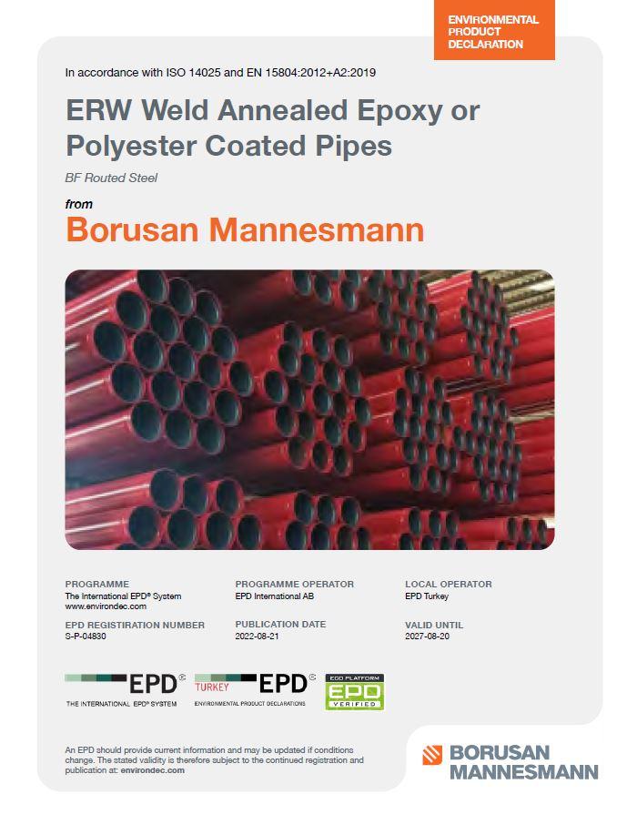 ERW Weld Annealed Epoxy or Polyester Coated Pipes