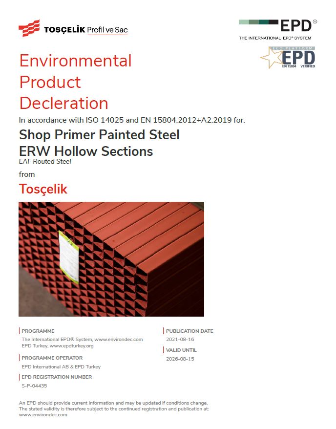 Shop Primer Painted Steel ERW Hollow Sections