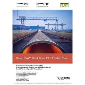 Bare HSAW Steel Pipes EAF Routed Steel