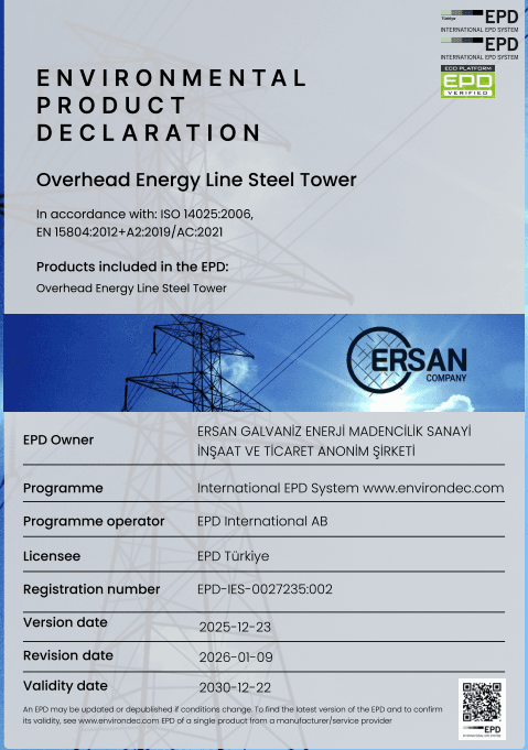 Overhead Energy Line Steel Tower