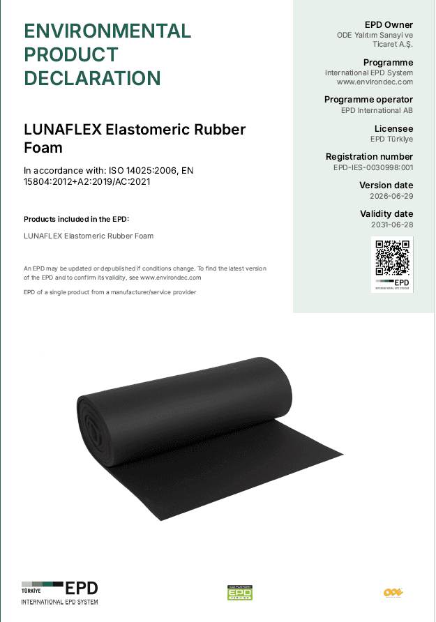 LUNAFLEX Elastomeric Rubber Foam