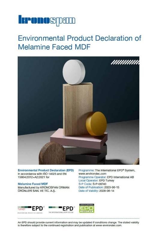 MELAMİNLİ YÜZEY KAPLI MDF