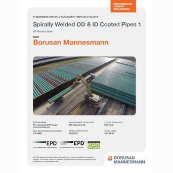 Spirally Welded OD & ID Coated Pipes 1