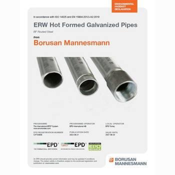 ERW Hot Formed Galvanized Pipes