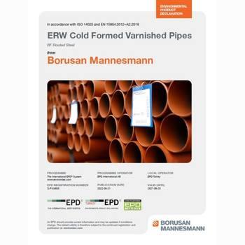 ERW Cold Formed Varnished Pipes