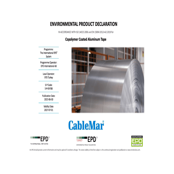 Kopolimer Kaplı Alüminyum Bant