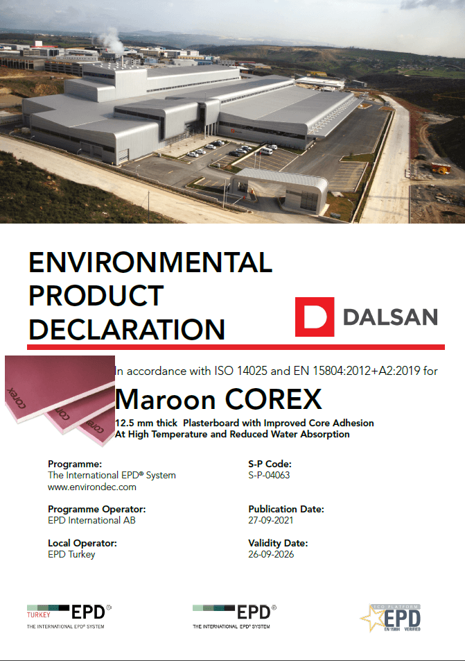 Bordo COREX 12,5 mm Alçı Levha