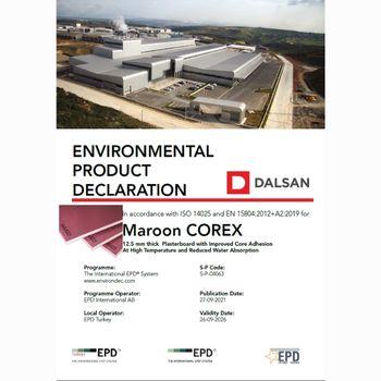 Bordo COREX 12,5 mm Alçı Levha