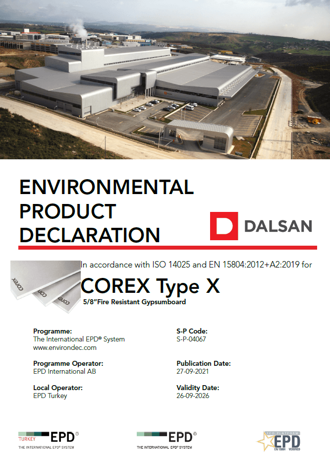 COREX Type X 5/8” Gypsumboard