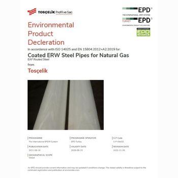Coated ERW Steel Pipes for Natural Gas