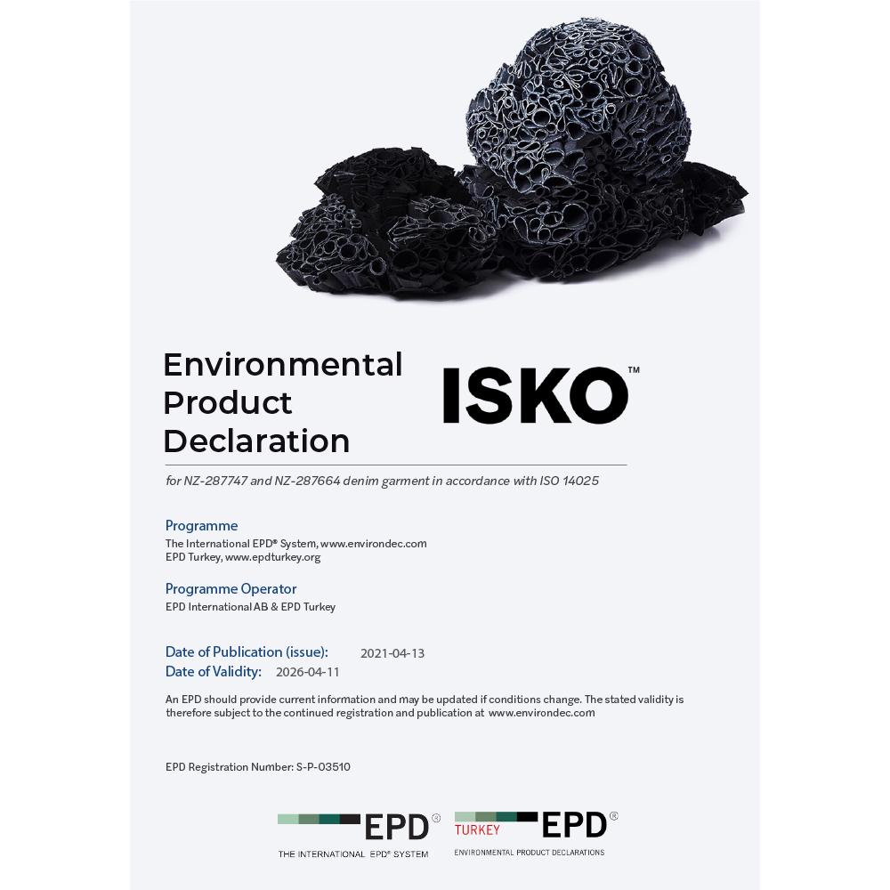 ISKO NZ-287747 and NZ-287664 Denim Garment