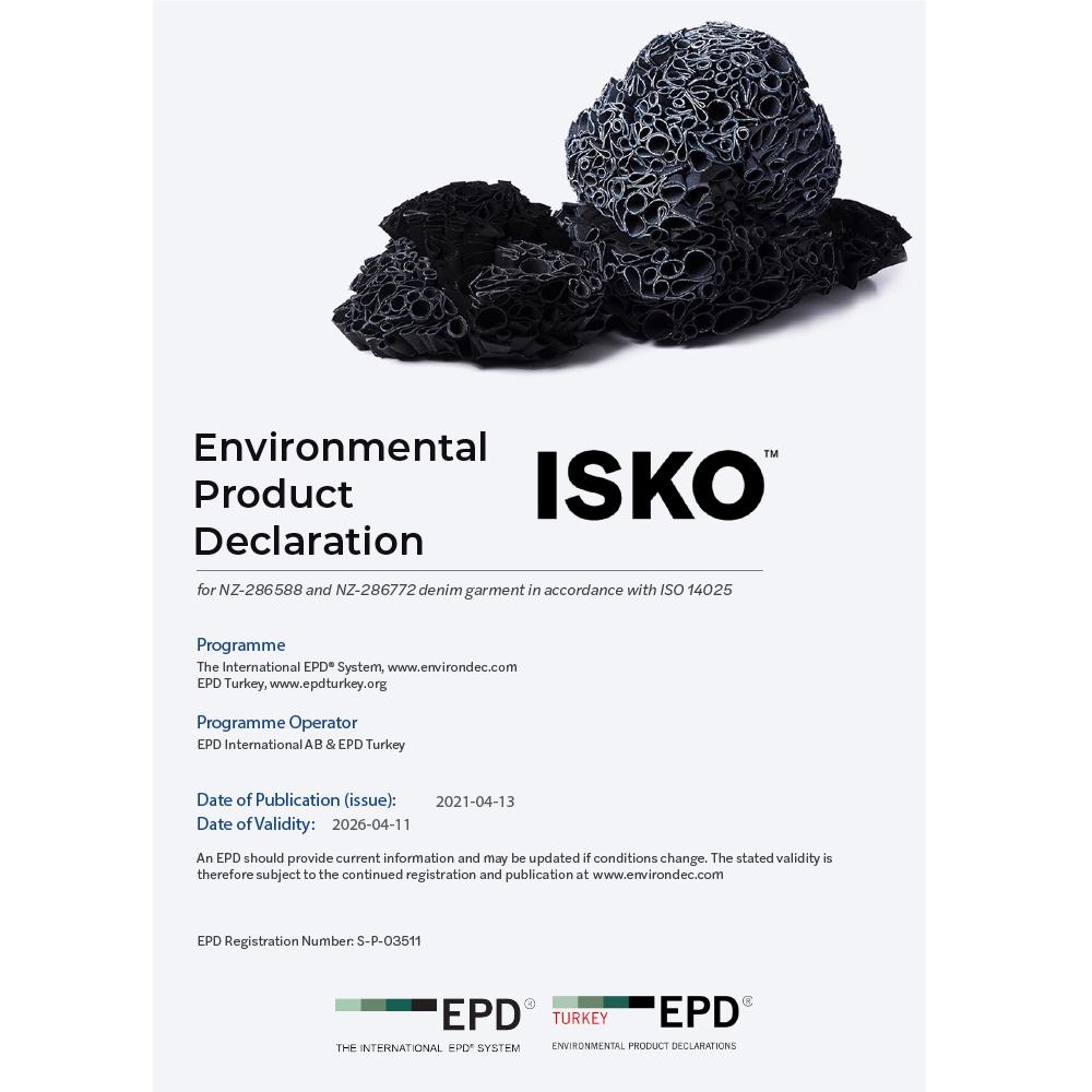 ISKO NZ-286588 and NZ-286772 Denim Garment