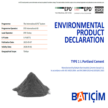 TİP 1 L Portland Çimentosu
