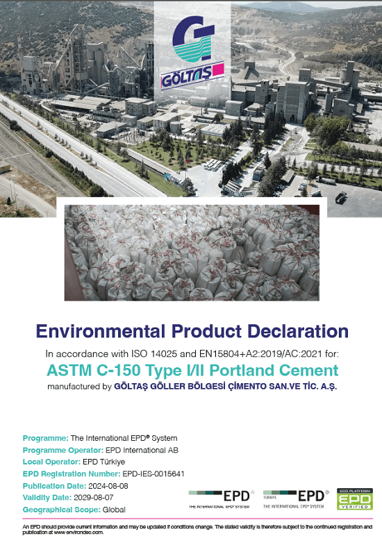 ASTM C-150 Type I/II Portland Cement