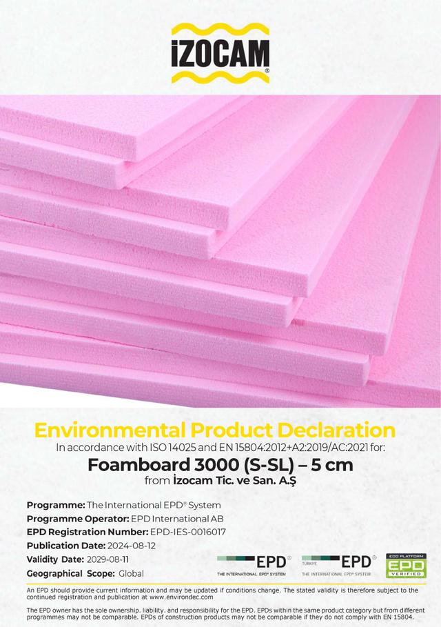 Foamboard 3000 (S-SL) – 5 cm