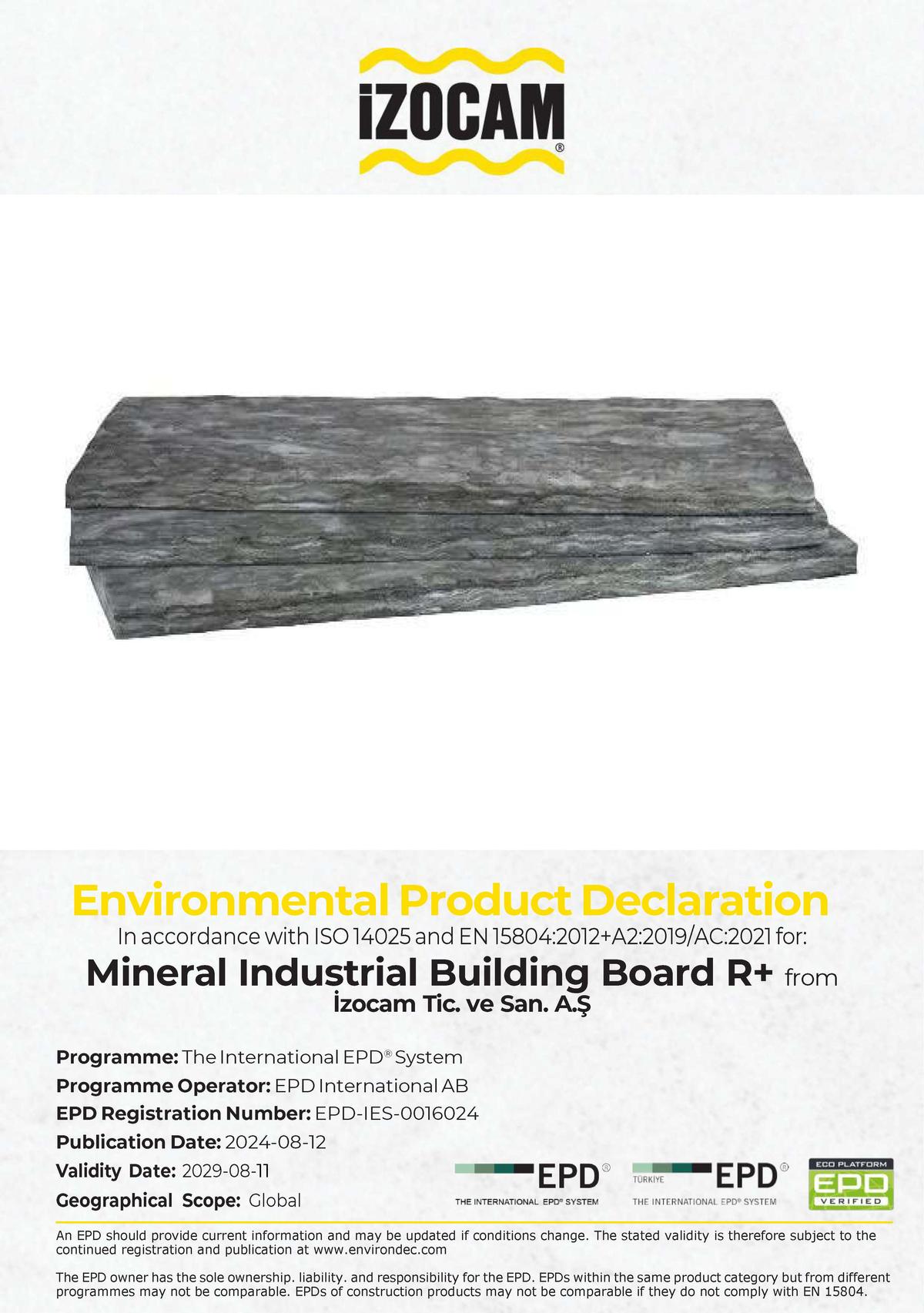 Mineral Industrial Building Board R+