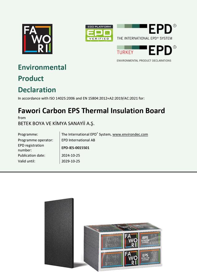 Fawori Carbon EPS Thermal Insulation Board