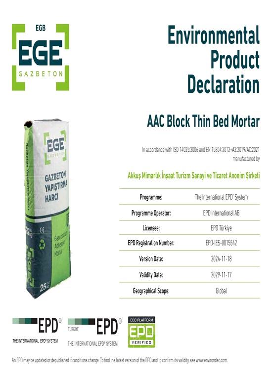AAC Block Thin Bed Mortar