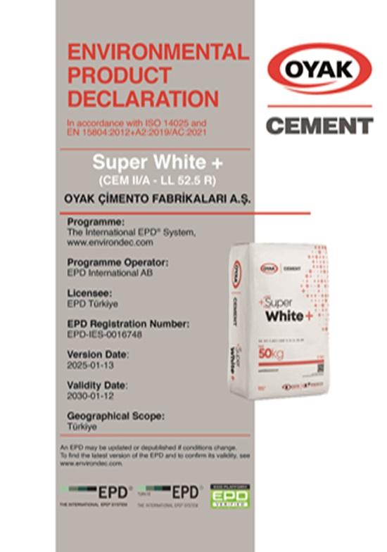 Super White + (CEM II/A - LL 52.5 R)