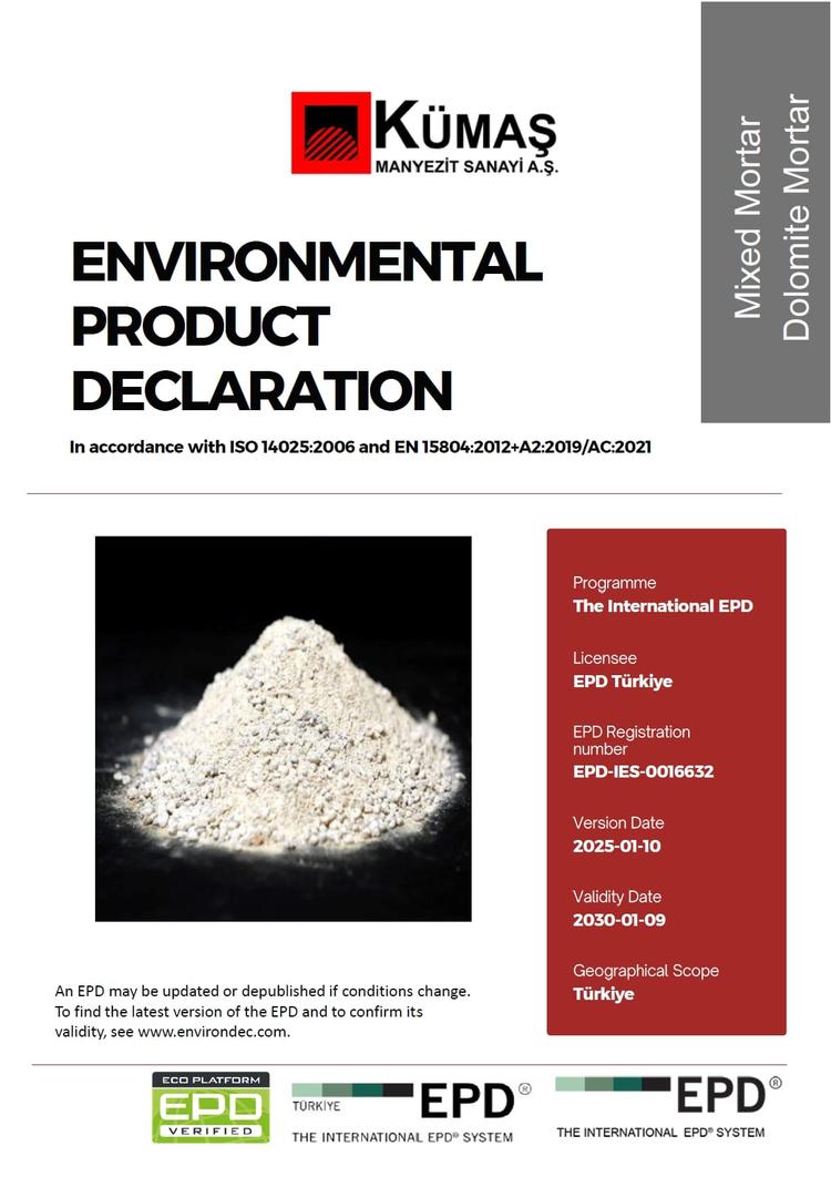 KÜMAŞ Manyezit Sanayi A.Ş. KÜMAŞ Manyezit Sanayi A.Ş.