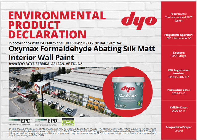 Oxymax Formaldehyde Abating Silk Matt Interior Wall Paint