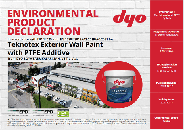 Teknotex Exterior Wall Paint with PTFE Additive