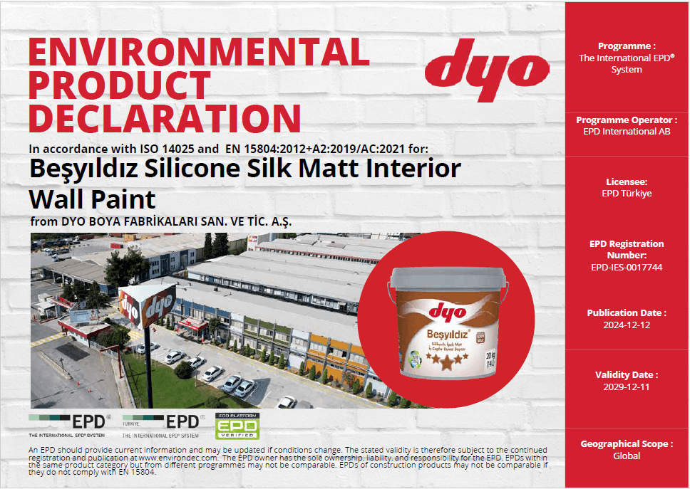 Beşyıldız Silicone Silk Matt Interior Wall Paint