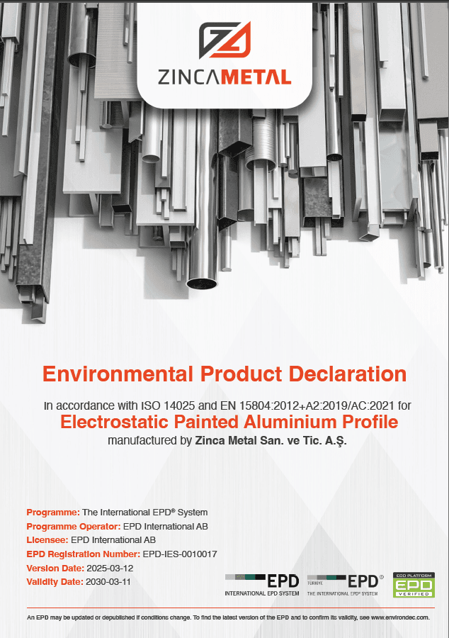 Electrostatic Painted Aluminium Profile