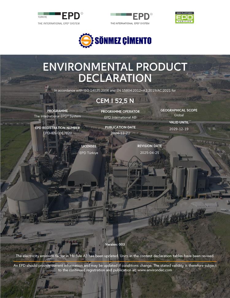 Sönmez Çimento Yapı ve Madencilik San. Tic. A.Ş. Sönmez Çimento Yapı ve Madencilik San. Tic. A.Ş.