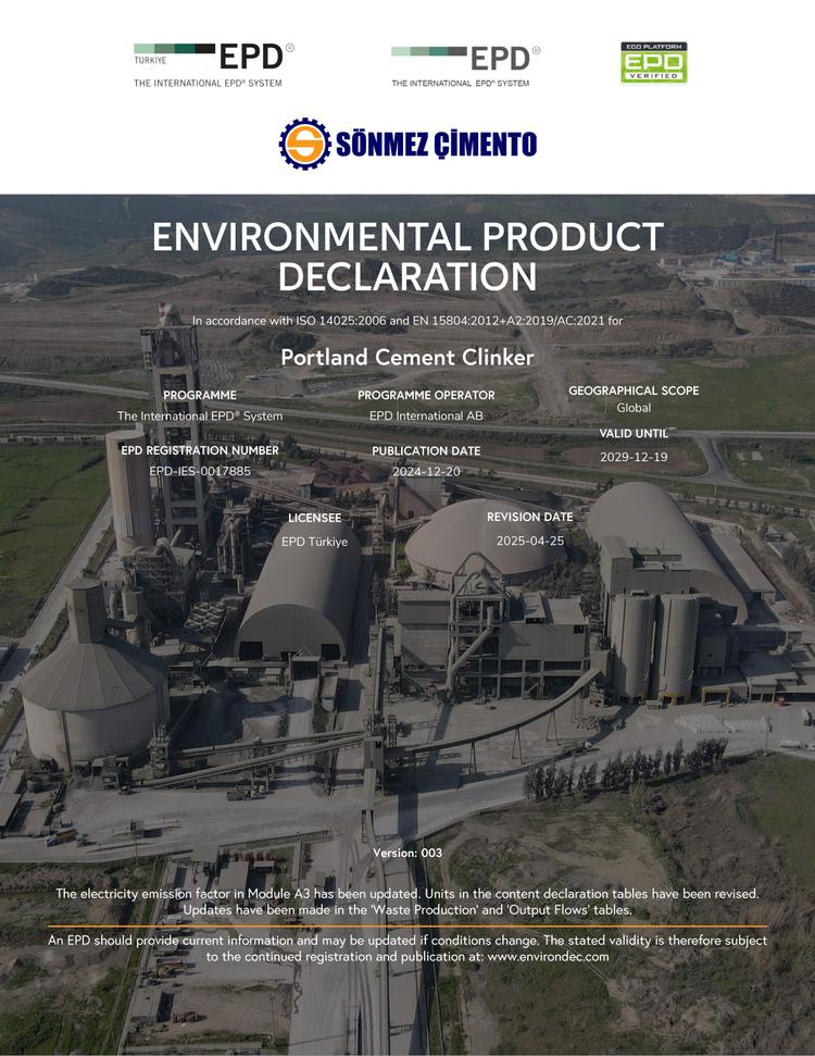 Sönmez Çimento Yapı ve Madencilik San. Tic. A.Ş. Sönmez Çimento Yapı ve Madencilik San. Tic. A.Ş.