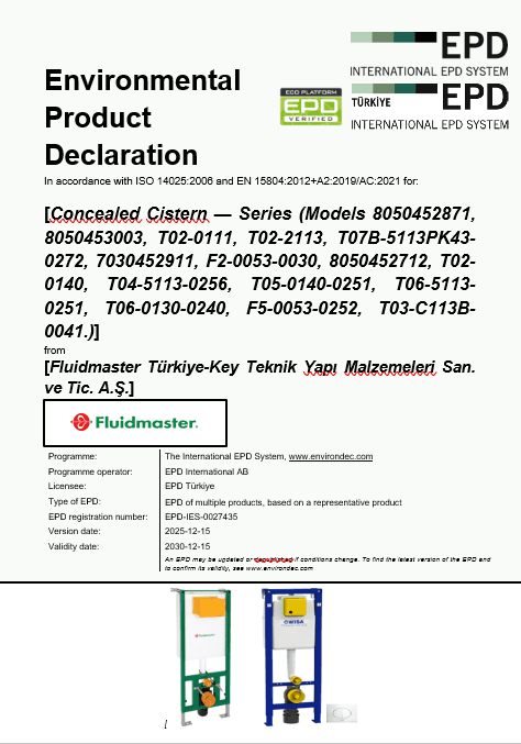 Concealed Cistern — Series (Models 8050452871, 8050453003, T02-0111, T02-2113, T07B-5113PK43- 0272, 7030452911, F2-0053-0030, 8050452712, T02- 0140, T04-5113-0256, T05-0140-0251, T06-5113- 0251, T06-0130-0240, F5-0053-0252, T03-C113B- 0041.)