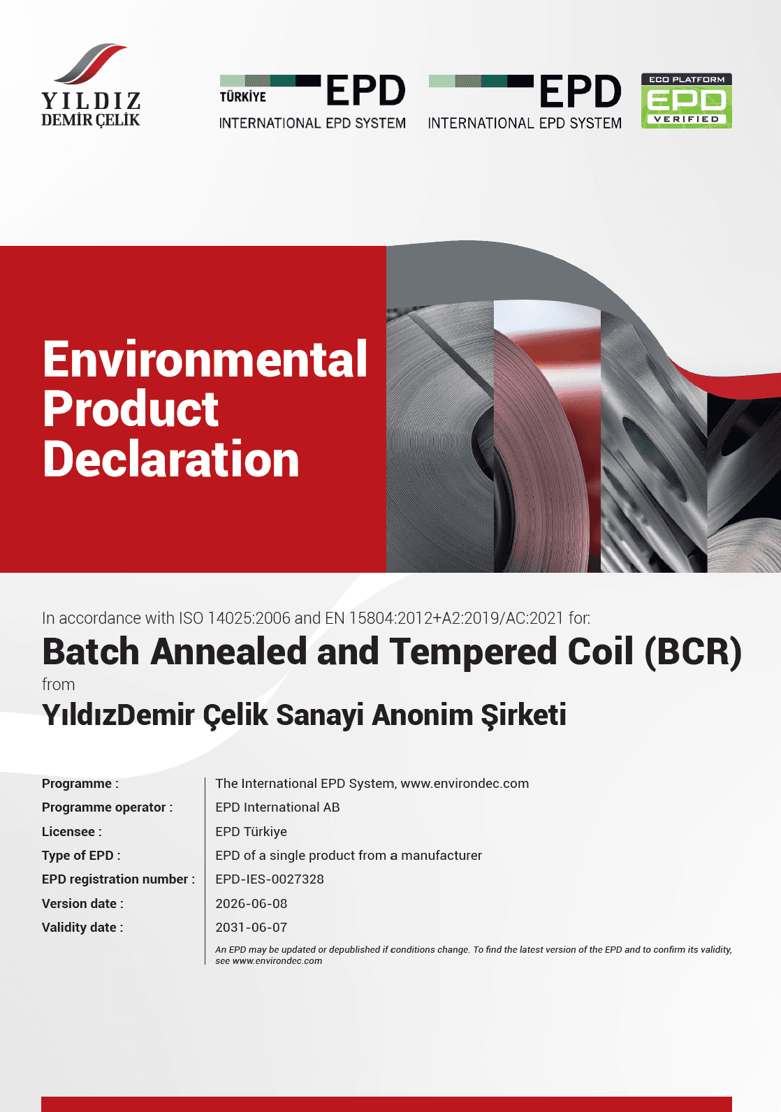 Batch Annealed and Tempered Coil (BCR)